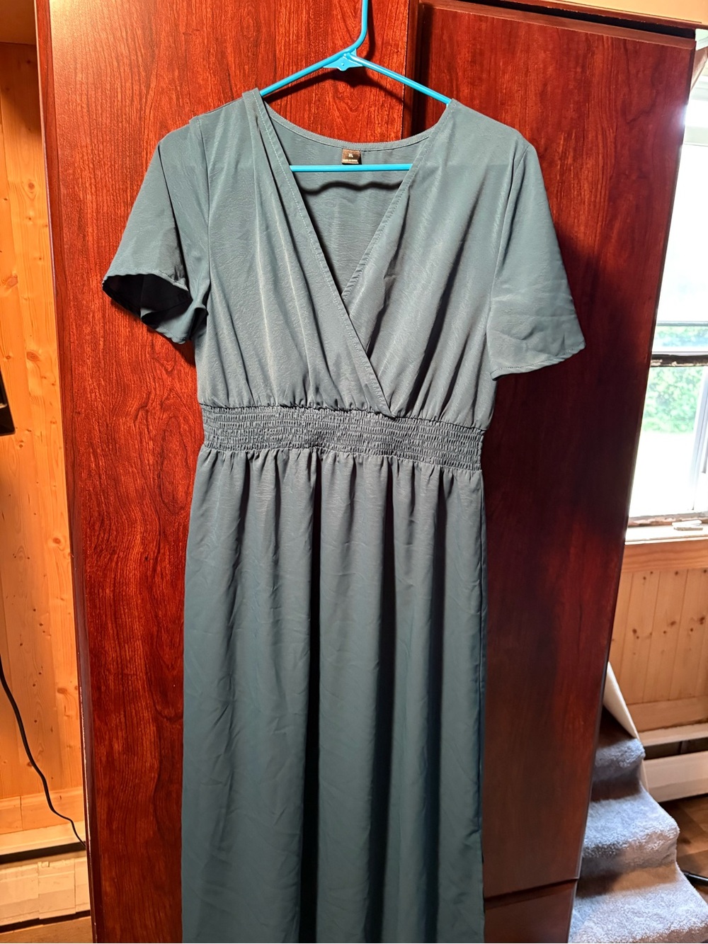 ComfortFit Teal Maxi Dress